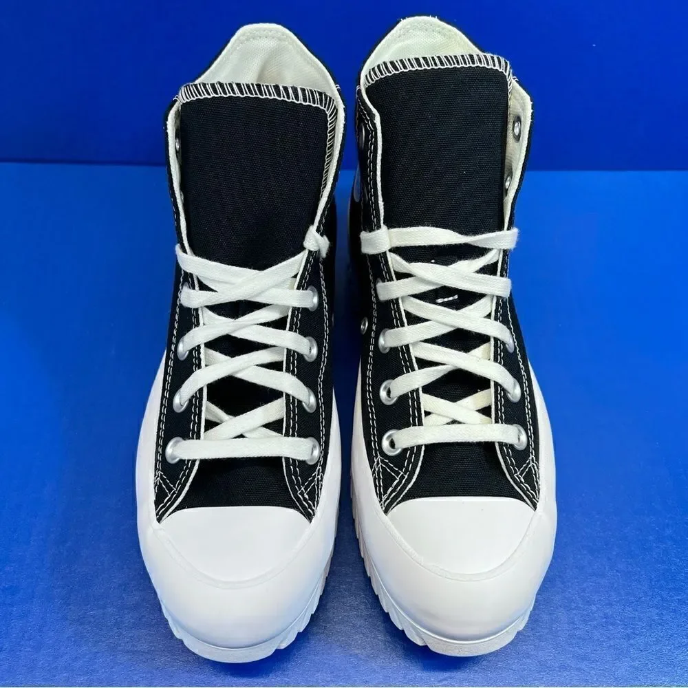 Converse Chuck Taylor All‎ Star Lugged Hi-Top 2.0 Shoes in Black/White Canvas